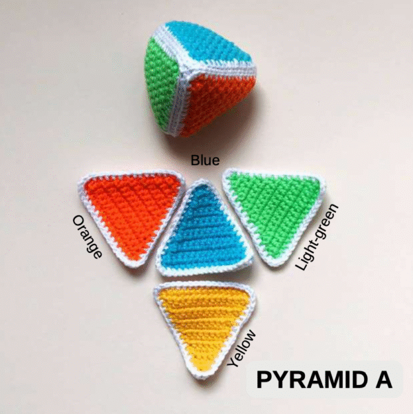 Crochet Flexagon Pattern – Interactive Geometric Toy PDF (Digital Download) - Image 3